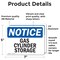 Signmission Gas Cylinder Storage OSHA Notice Sign, Vinyl Decal, 7in W x 5in L, 2PK OS-2PACK-NS-D-57-L-12993 - alternate 3